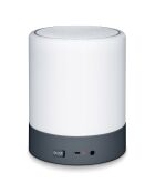 Réveil lumineux connecté Bluetooth blanc/anthracite