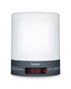 Réveil lumineux connecté Bluetooth blanc/anthracite