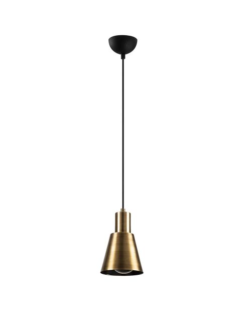 Kem zwart/gouden hanglamp - 14x114 cm