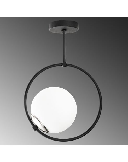 Suspension Dolunay noir/blanc - 26x15x39 cm