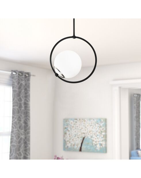 Suspension Dolunay noir/blanc - 26x15x39 cm