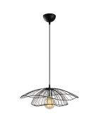 Lampadario-sospensione Tel nero - 50x111 cm
