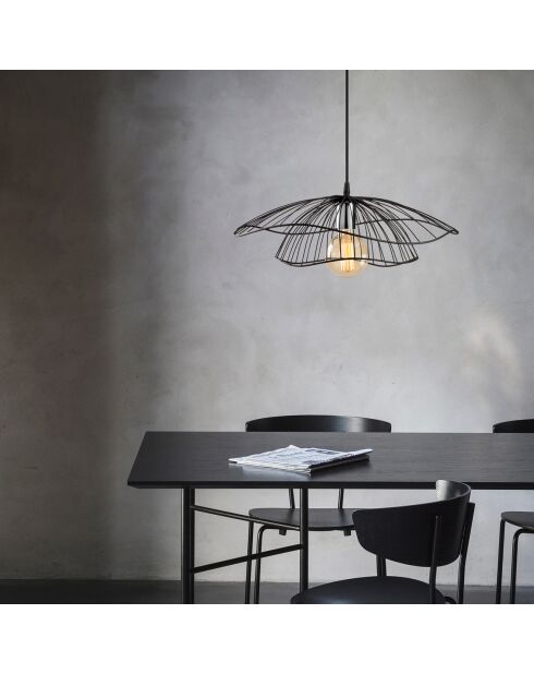 Kronleuchter-Pendelleuchte Tel schwarz - 50x111 cm