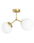 Suspension Damar jaune/blanc - 44x15x28 cm