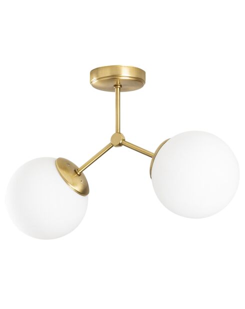 Suspension Damar jaune/blanc - 44x15x28 cm
