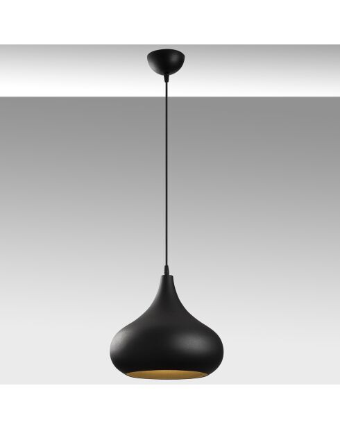 Suspension Saglam noir/doré - 30x126 cm