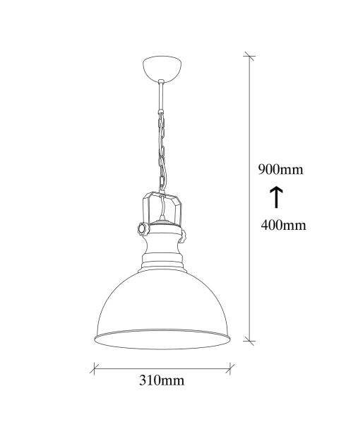 Suspension Saglam antique - 31x85 cm