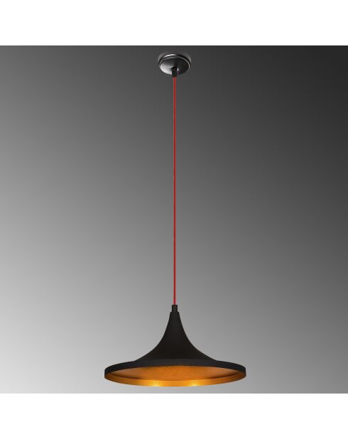 Suspension Elmas noir/rouge - 35x117 cm