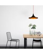 Suspension Elmas noir/rouge - 35x117 cm