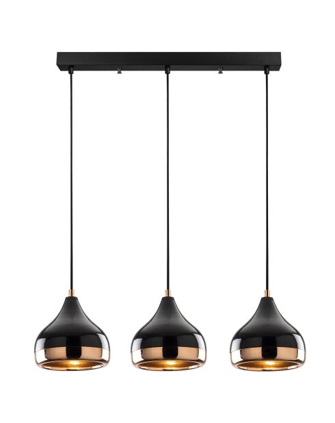 Suspension Yildo noir/cuivre - 67x17x111 cm