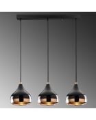 Suspension Yildo noir/cuivre - 67x17x111 cm