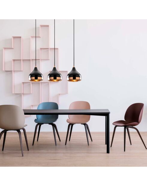 Suspension Yildo noir/cuivre - 67x17x111 cm