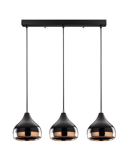 Suspension Yildo noir/cuivre - 67x17x111 cm