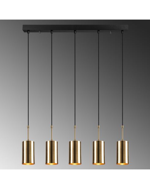 Suspension Kem noir/doré - 79x9x120 cm