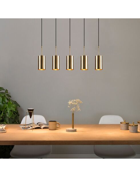 Suspension Kem noir/doré - 79x9x120 cm