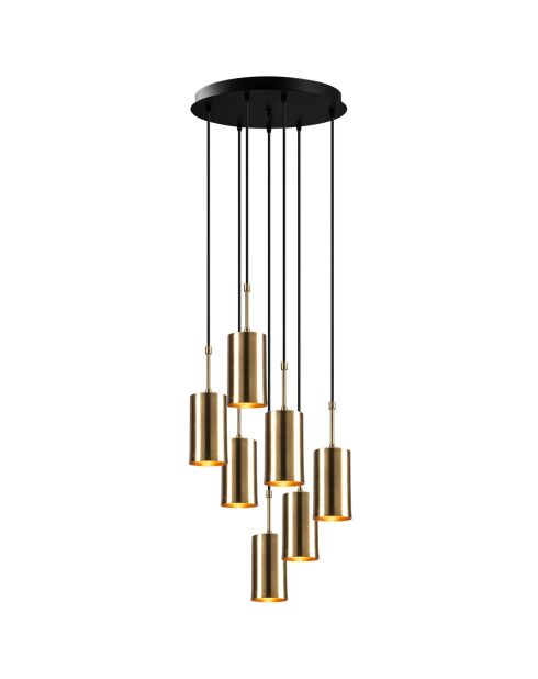 Suspension Kem noir/doré - 43x120 cm