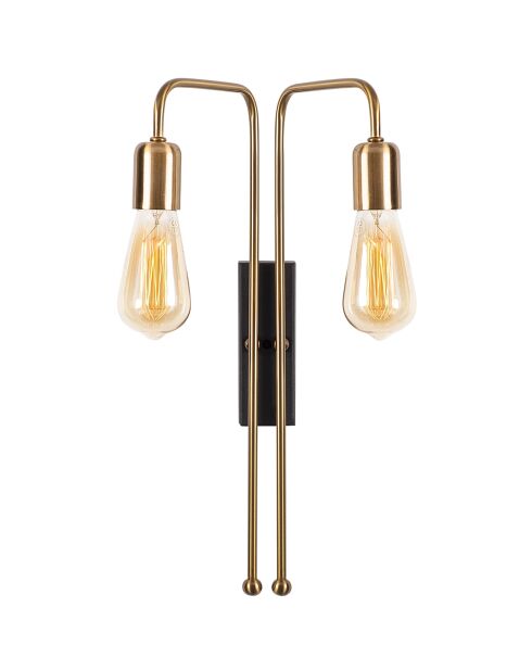 Mum Wandlamp goud/zwart - 25x20x45 cm