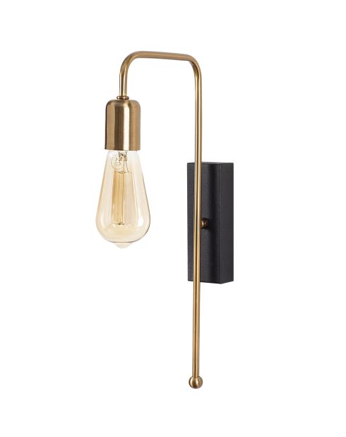 Lampada da parete Mum oro/nero - 6x22x42 cm