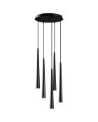 Lustre Ugur noire - 43x135 cm