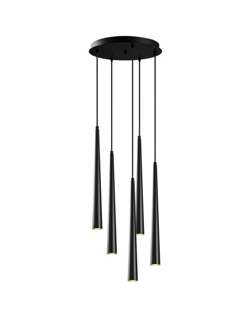 Lustre Ugur noire - 43x135 cm