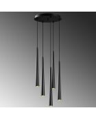 Lustre Ugur noire - 43x135 cm