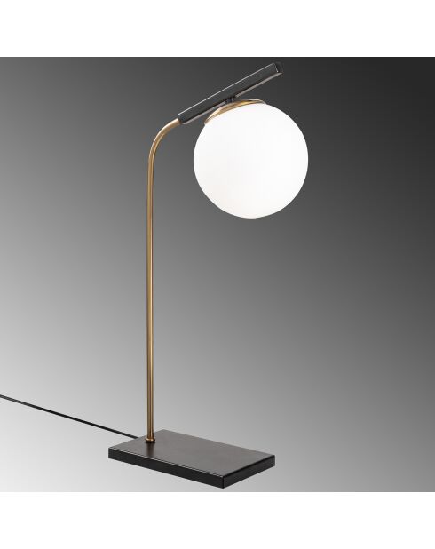 Lampe à Poser Yildiz noir/doré - 15x26x55 cm