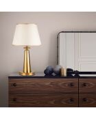 Lampe de Table Pardo doré/blanc - 30x55 cm