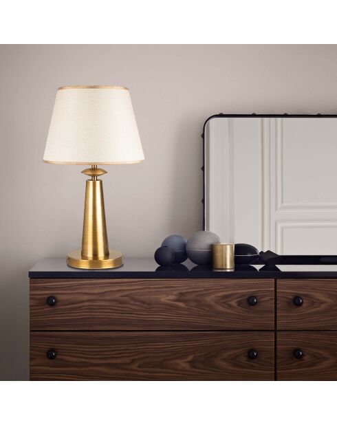 Lampe de Table Pardo doré/blanc - 30x55 cm