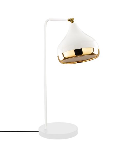 Yildo Tischlampe weiß/gold - 17x26x52 cm