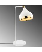 Yildo Tafellamp wit/goud - 17x26x52 cm