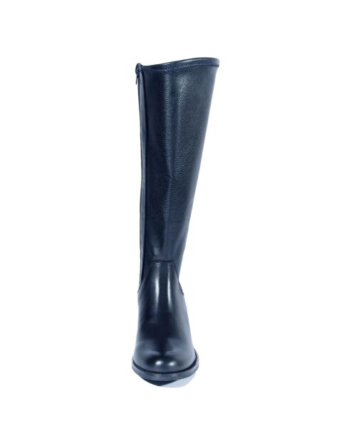 Bottes en Cuir Camerota noires - Talon 6 cm
