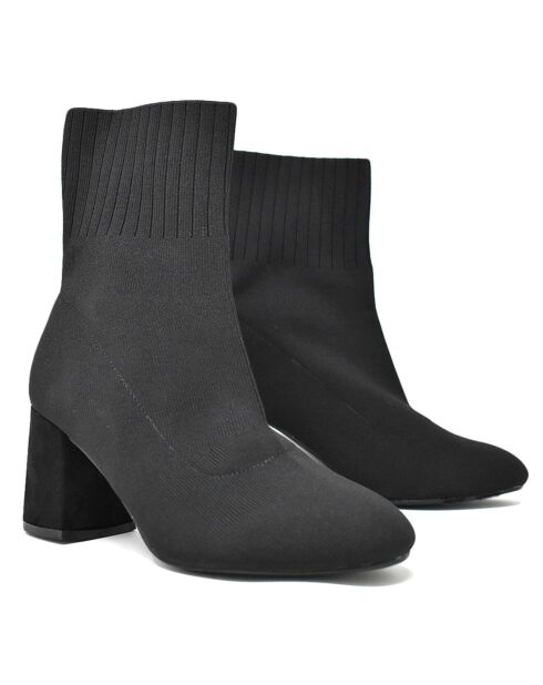 Boots Elodie gris foncé - Talon 7.5 cm