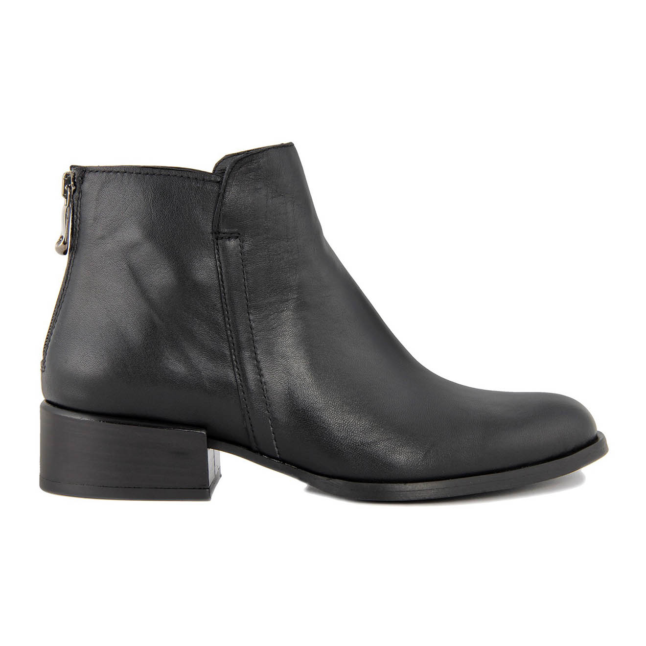 Bottines en Cuir Constance noires
