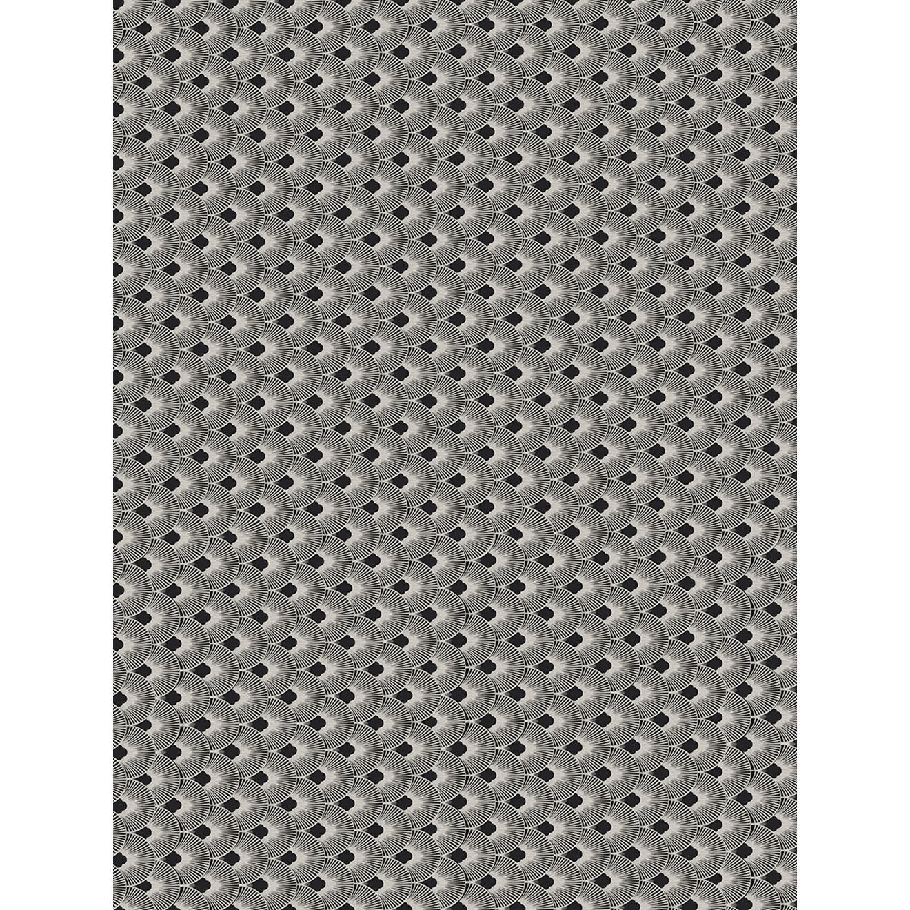 Tapis Belle époque blanc/noir - 200x266 cm