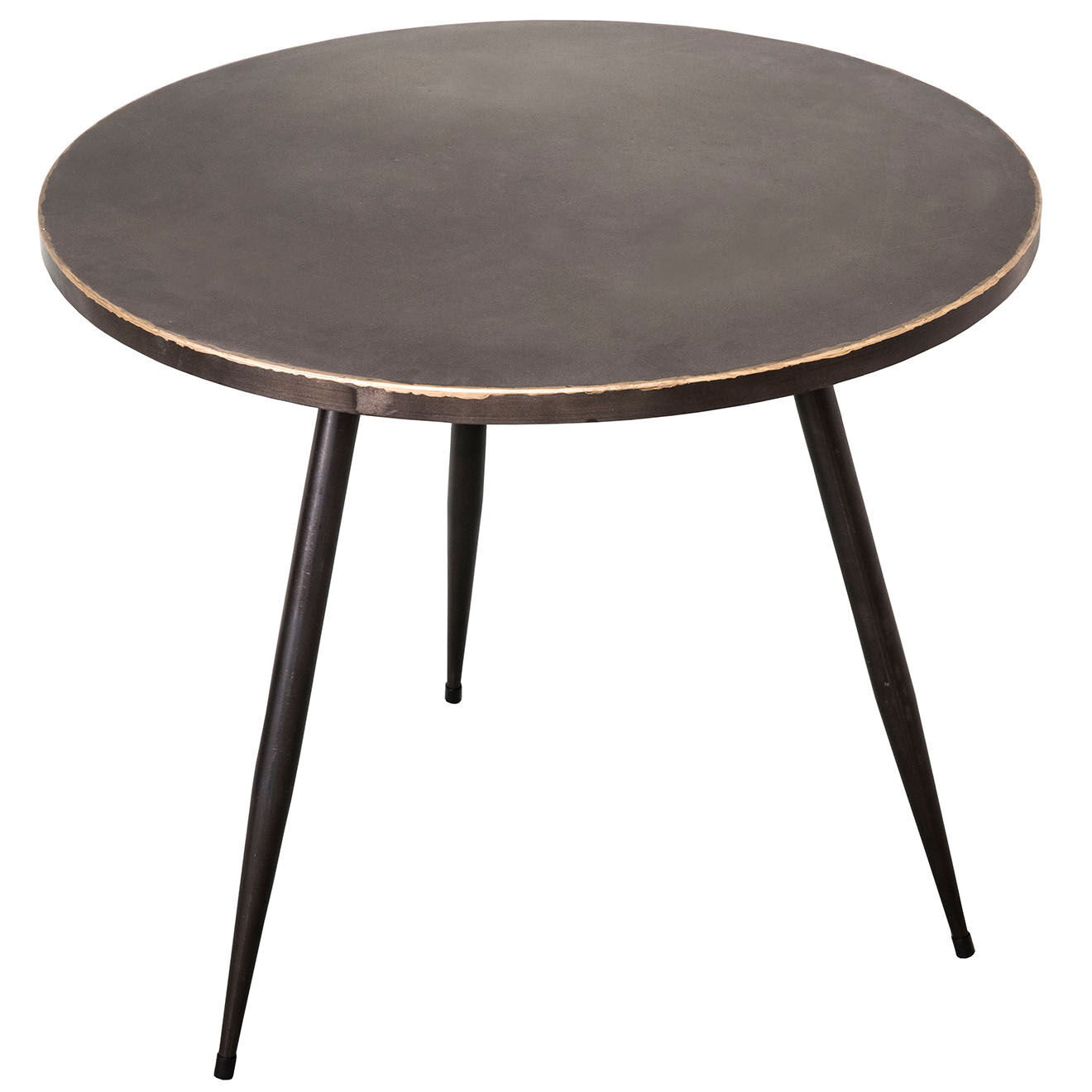 Table à 3 pieds noir/gris - D.60xH.58 cm