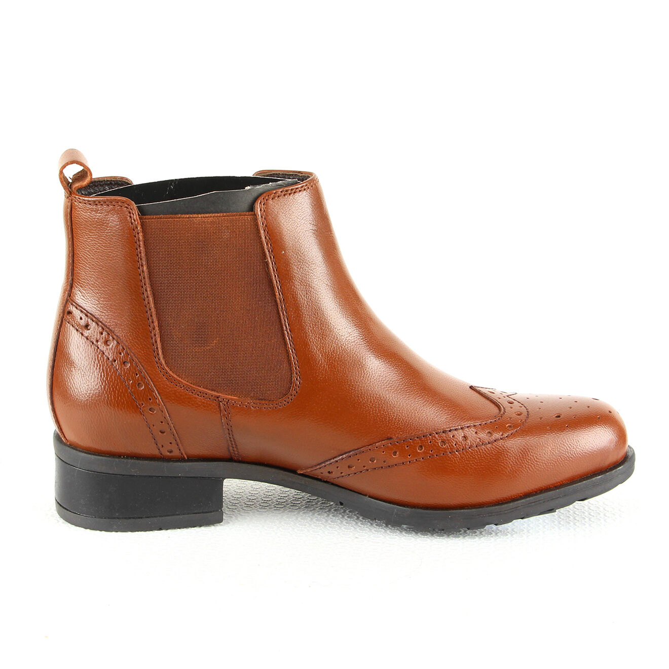 Chelsea Boots en Cuir Candice camel