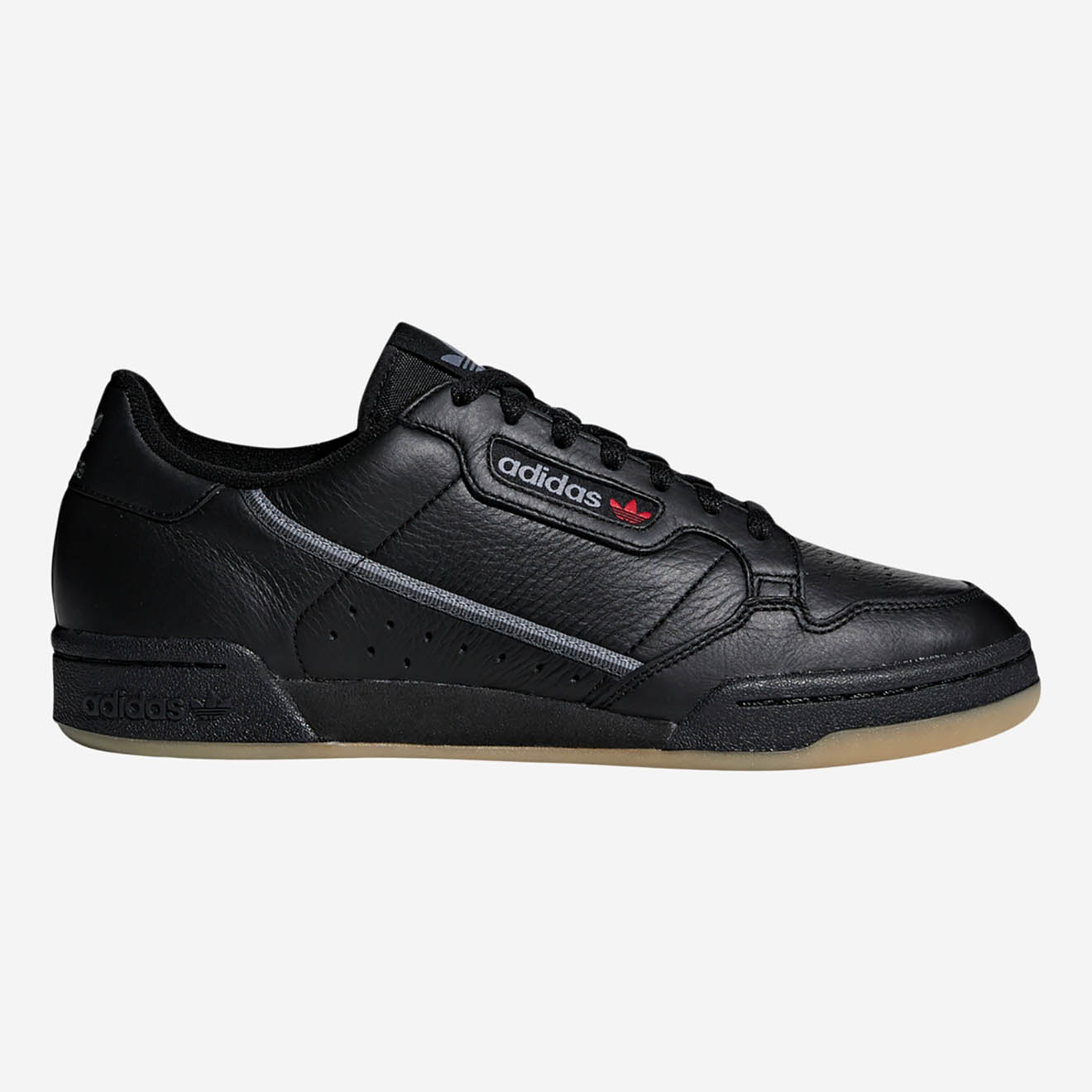 Adidas - Baskets en Cuir Continental 80 noires