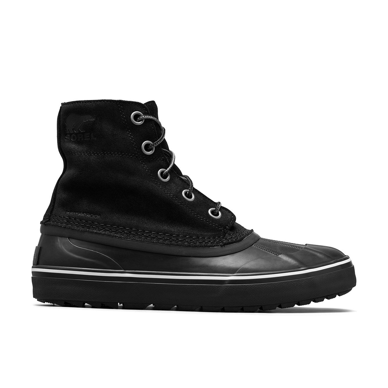 Chaussures imperméables en Velours de Cuir Cheyanne noires