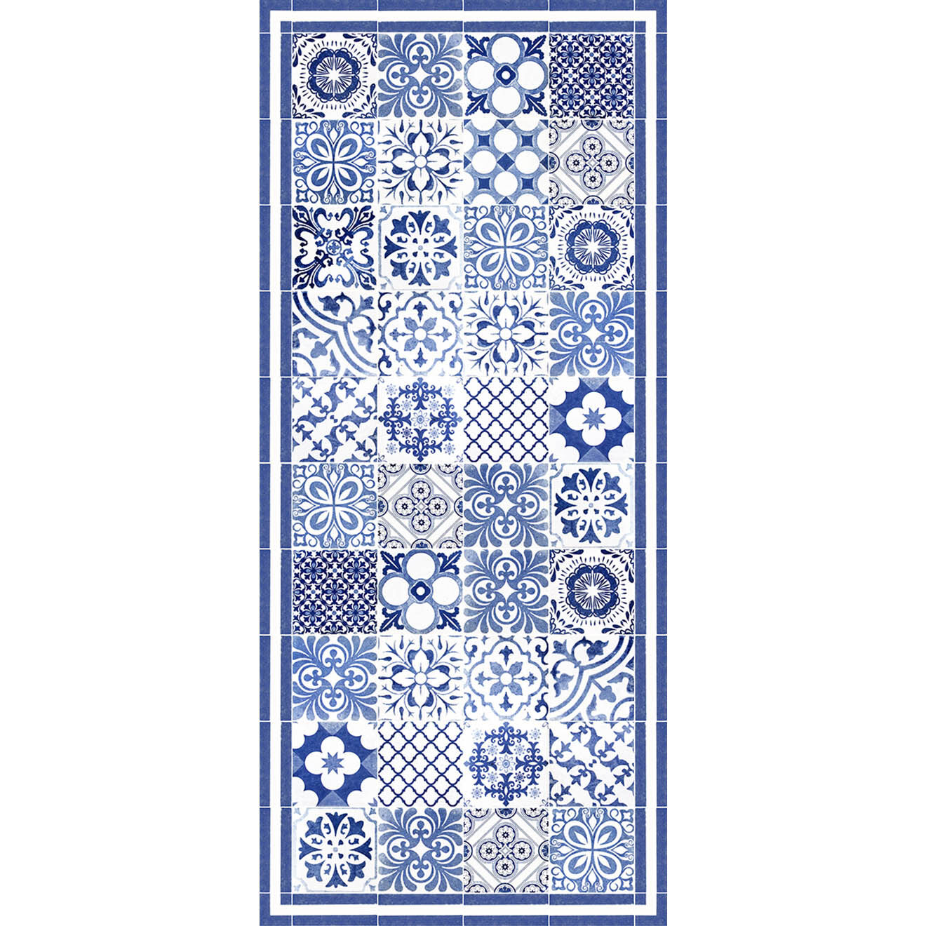 Tapis Juliette bleu - 66x150 cm