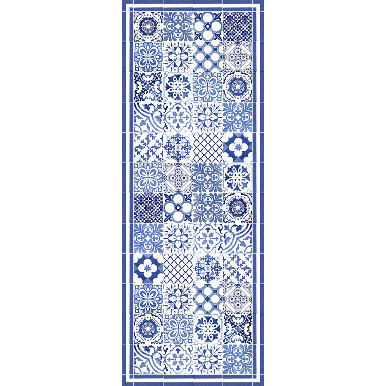 Tapis Juliette bleu - 66x180 cm