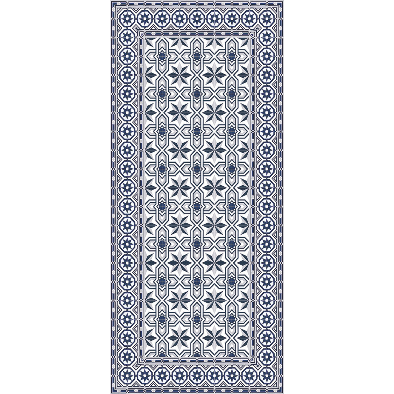 Tapis Amelie bleu - 66x150 cm