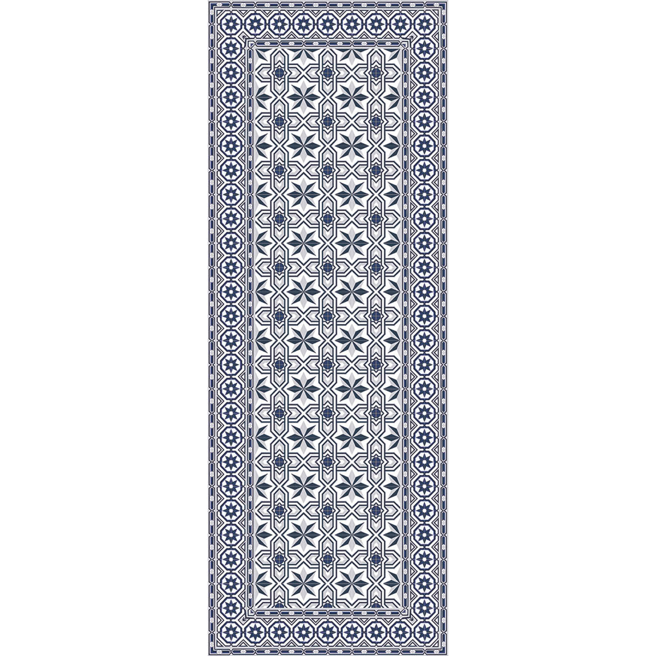 Tapis Amelie bleu - 66x180 cm