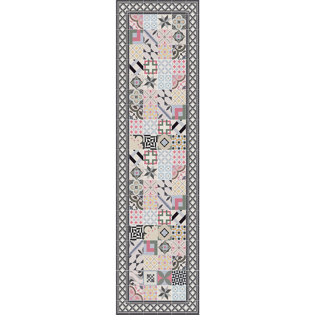 Tapis Nicolle multicolore - 66x250 cm