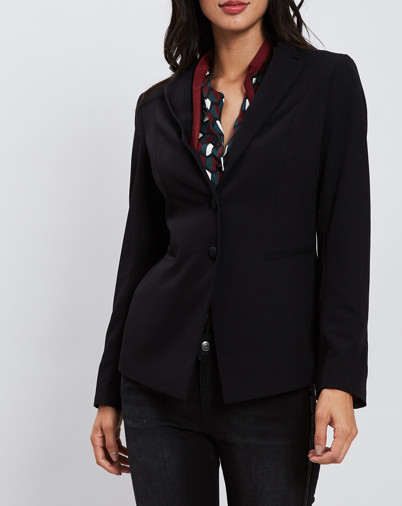 Veste classique 2 boutons noire