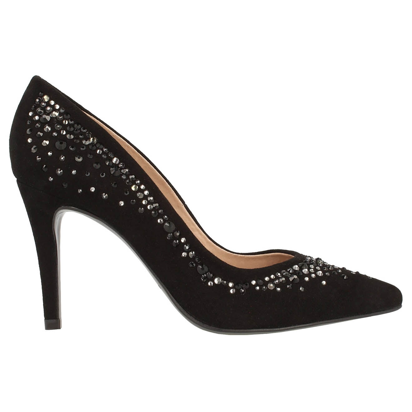 Escarpins En Velours de Cuir Anastasie noires - Talon 8 cm