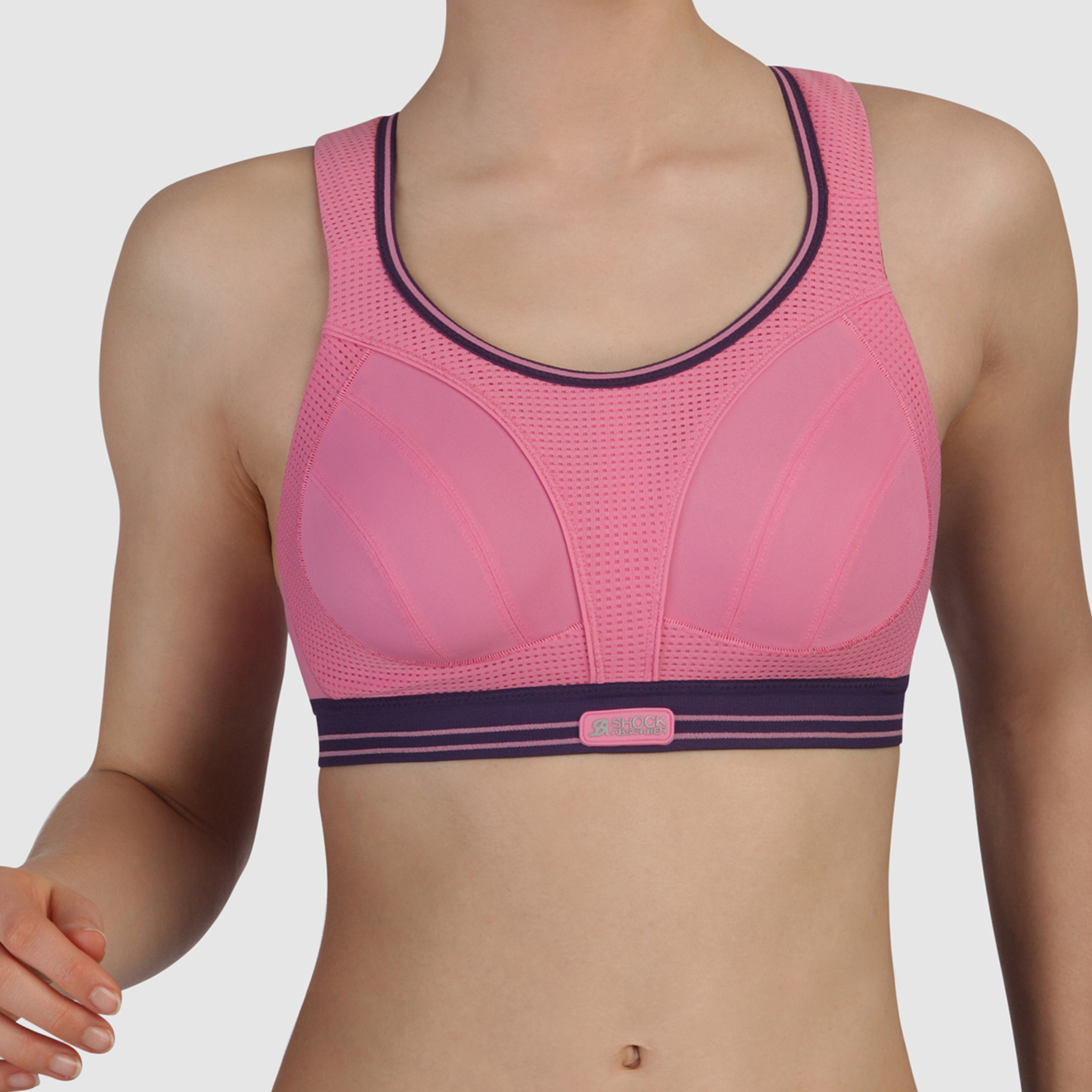 Shock Absorber - Brassière Running rose/violet