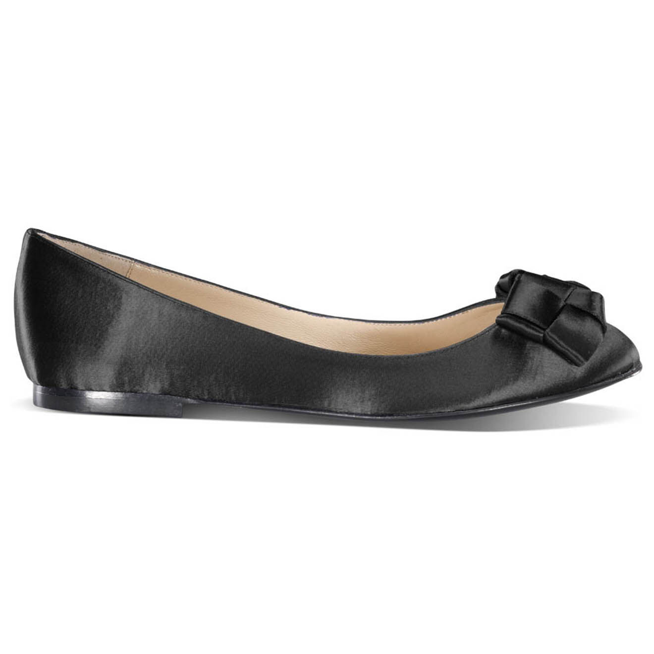 Ballerines en Satin Baton noires
