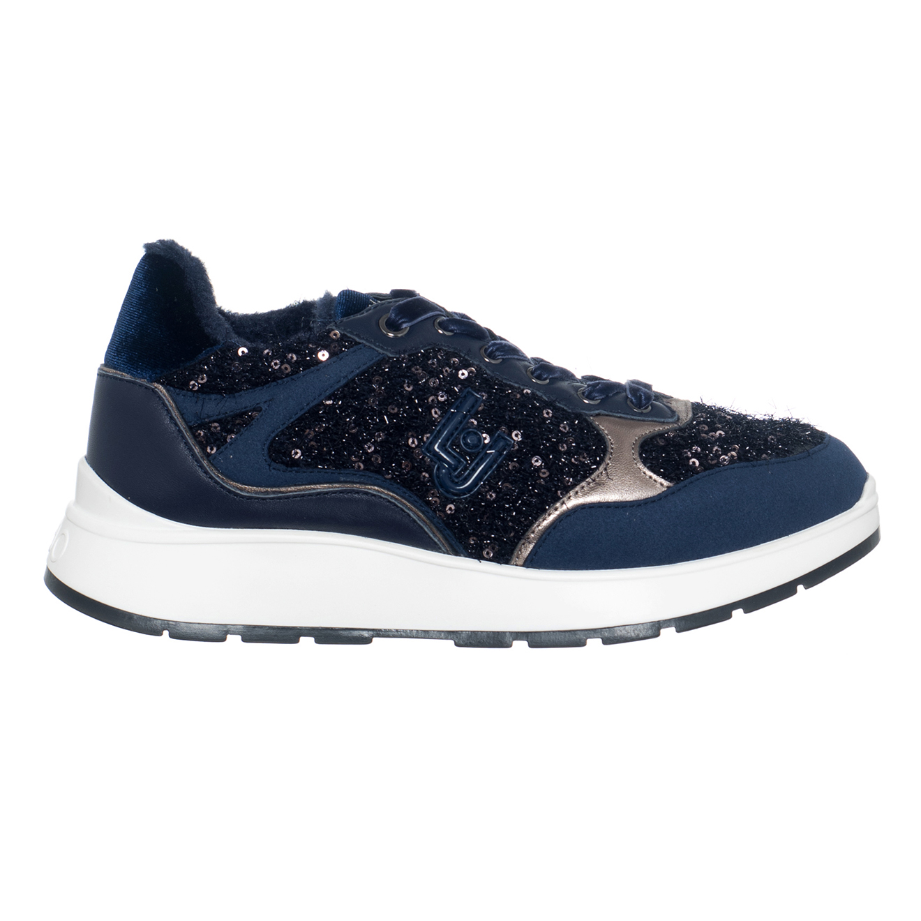 Sneakers en Cuir & Textile Asia bleu marine