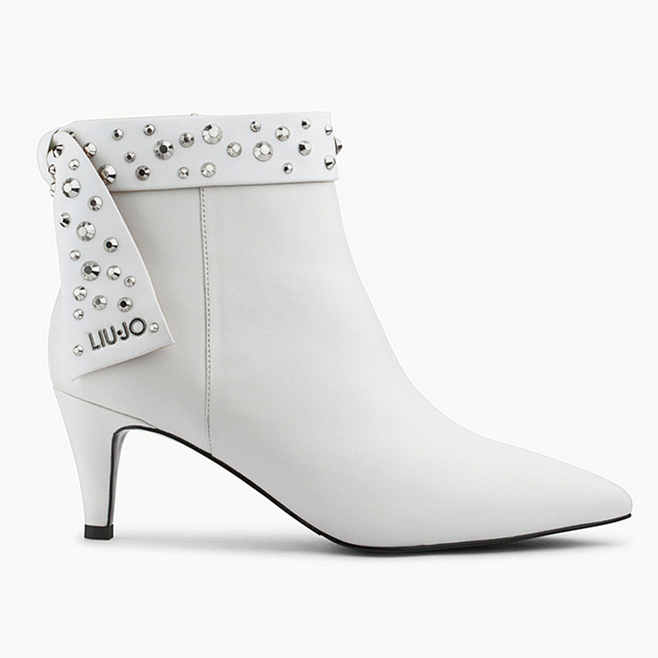 Boots en Cuir Venus blanches - Talon 5 cm