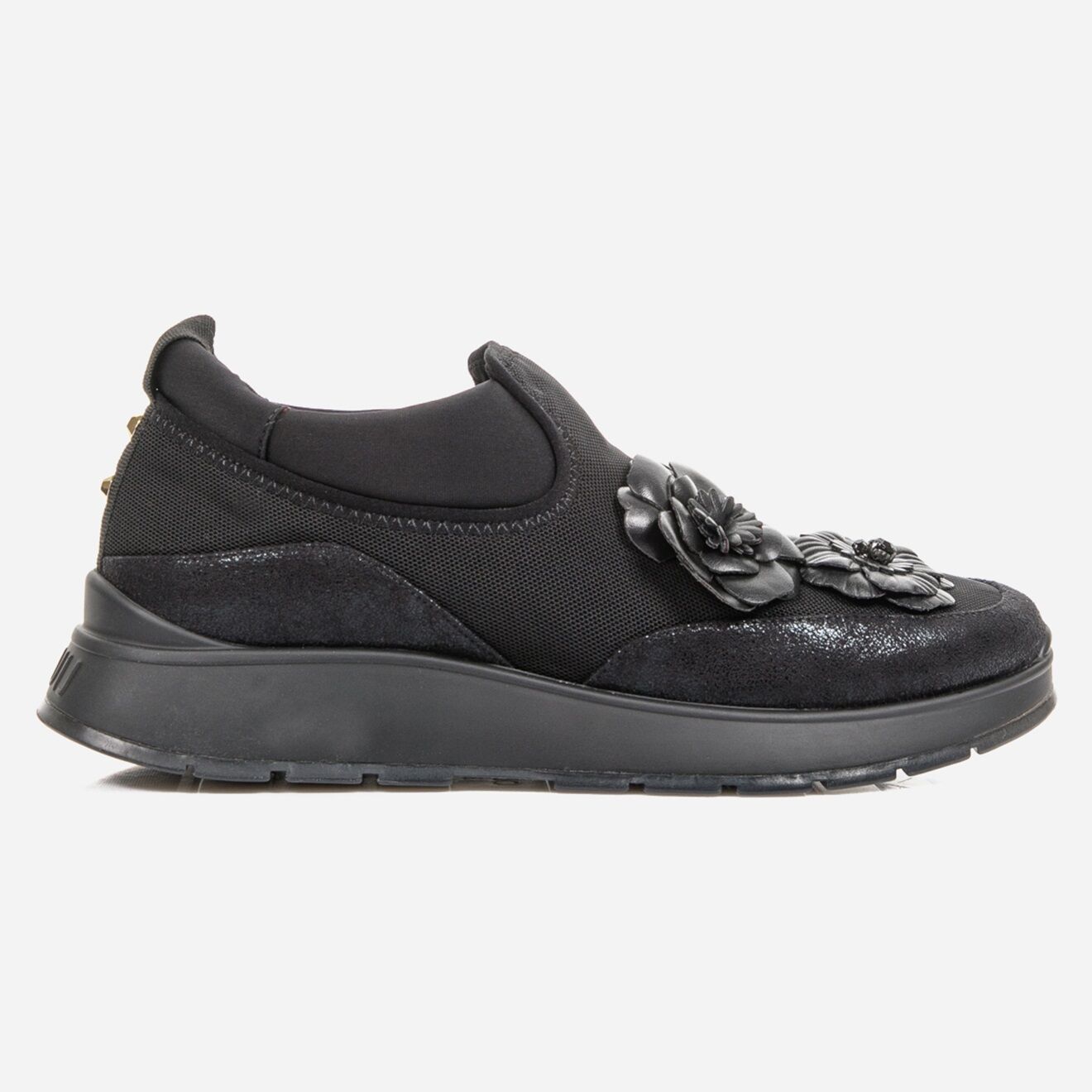 Sneakers en Cuir & Mesh Asia noires
